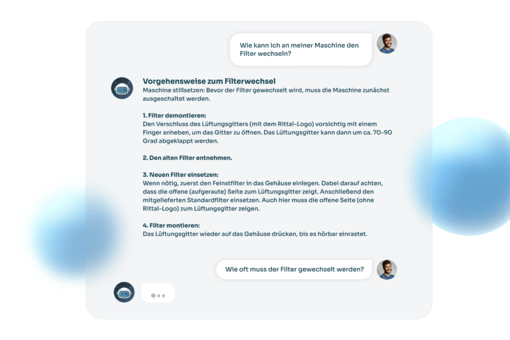 Abbildung Unterhaltung mit KI-Assistent Conny